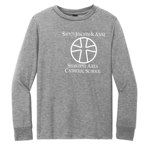 District® Youth Perfect Tri® Long Sleeve Tee - Printed Logo Thumbnail