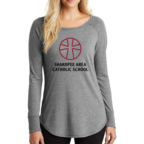 District ® Women’s Perfect Tri ® Long Sleeve Tunic Tee - Printed Logo Thumbnail