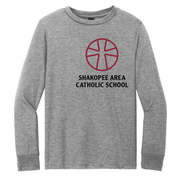 District® Youth Perfect Tri® Long Sleeve Tee - Printed Logo Thumbnail