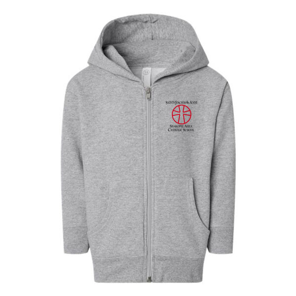 Rabbit Skins - Toddler Full-Zip Fleece Hoodie - Printed Logo Thumbnail