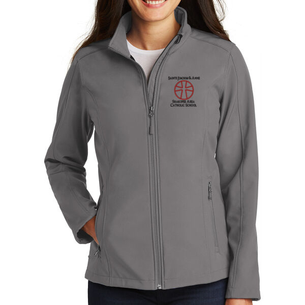 Port Authority® Ladies Core Soft Shell Jacket - Embroidered Logo Thumbnail