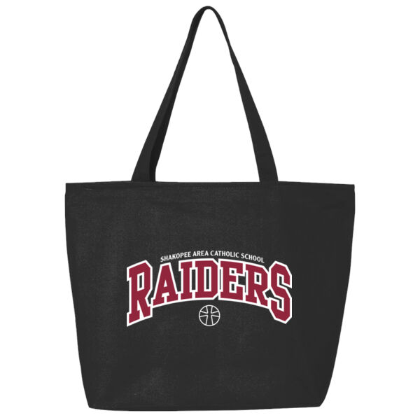 Q-Tees - 25L Zippered Tote - Printed Logo Thumbnail