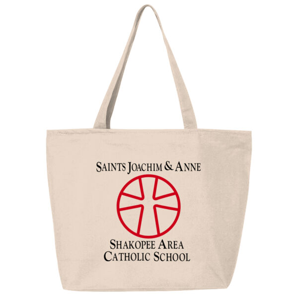 Q-Tees - 25L Zippered Tote - Printed Logo Thumbnail