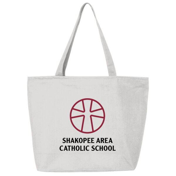 Q-Tees - 25L Zippered Tote - Printed Logo Thumbnail