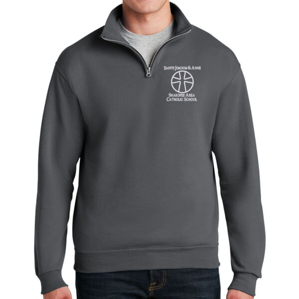 Jerzees® - NuBlend® 1/4-Zip Cadet Collar Sweatshirt - Embroidered Logo Thumbnail