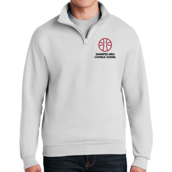 Jerzees® - NuBlend® 1/4-Zip Cadet Collar Sweatshirt - Embroidered Logo Thumbnail