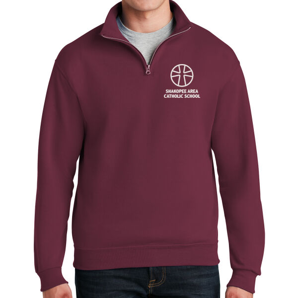 Jerzees® - NuBlend® 1/4-Zip Cadet Collar Sweatshirt - Embroidered Logo Thumbnail