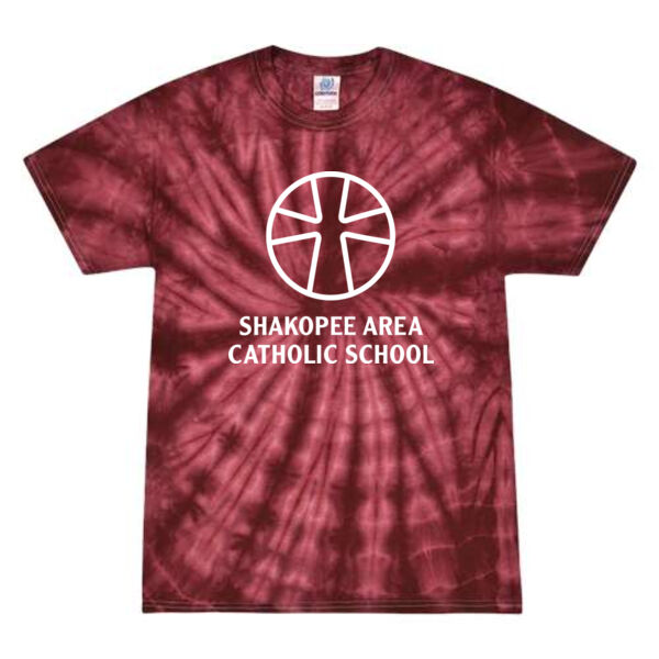 Youth Multi Color Tie Dyed T Shirt - Printed Logo Thumbnail