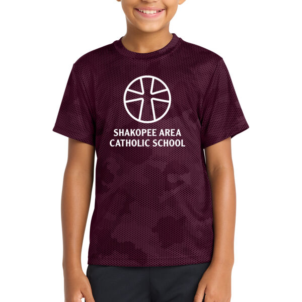 Sport Tek Youth CamoHex Tee - Printed Logo Thumbnail