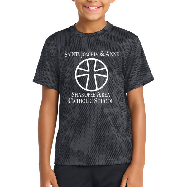 Sport Tek Youth CamoHex Tee - Printed Logo Thumbnail