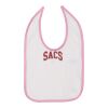 Infant Contrast Trim Premium Jersey Bib Thumbnail