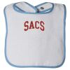 Infant Contrast Trim Terry Bib Thumbnail